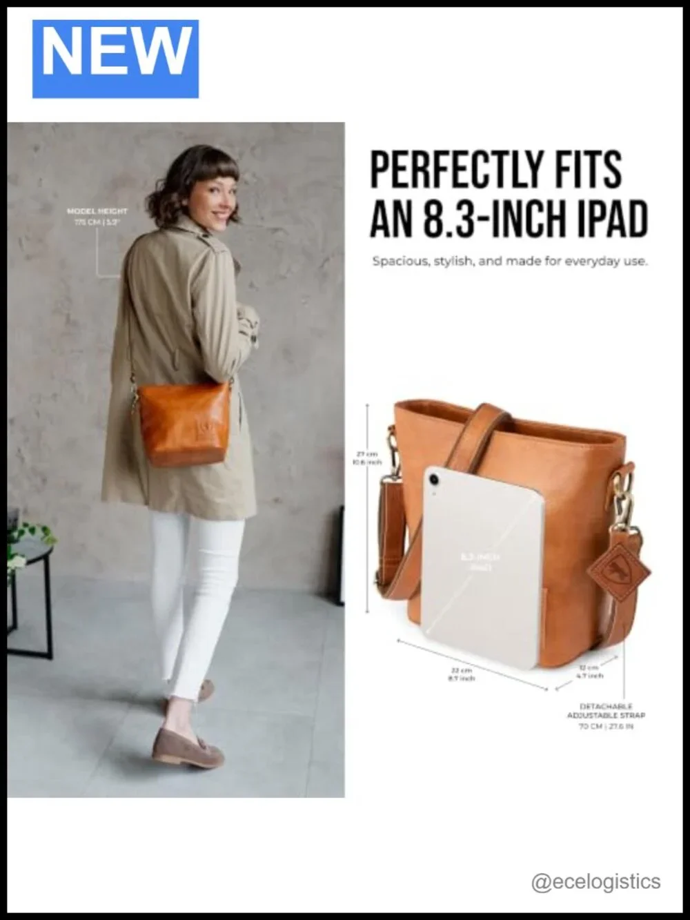 Genuine Leather Crossbody Purse Women Madison Small Tote Satchel